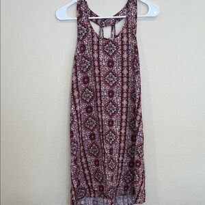 Pink Rose Vintage Red and White Dress